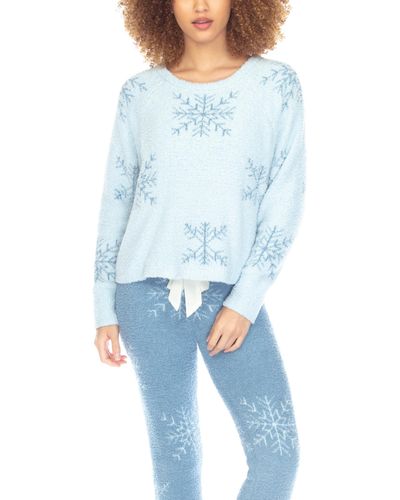 Honeydew Intimates Snow Angel Chenille Sweater - Blue