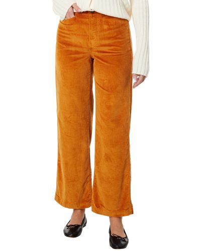 Madewell Emmett 2.0 Wide-leg Pants In Corduroy - Orange
