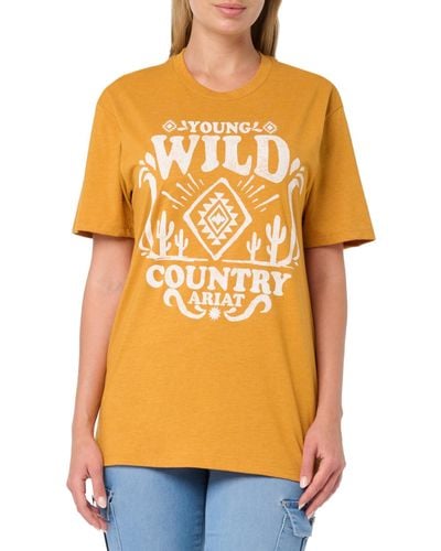 Ariat Wild Country T-shirt - Orange