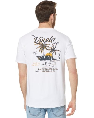 Vissla Lounge Premium Short Sleeve Pocket Tee - White