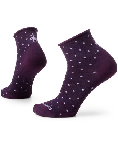 Smartwool Everyday Classic Dot Ankle Boot Socks - Purple