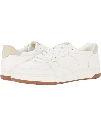 Madewell Court Sneakers In White Leather - Blue