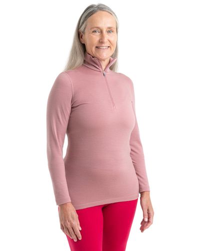 Icebreaker Oasis Long Sleeve Half Zip - Red