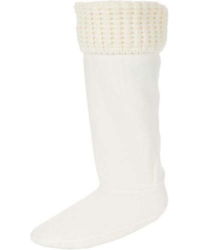 HUNTER Original Waffle Boot Socks - Tall - White
