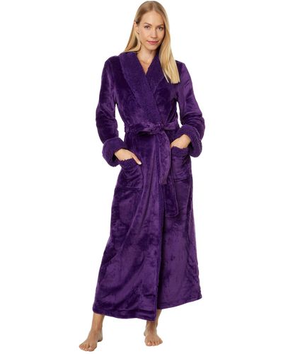 Natori Plush Sherpa Robe 52 - Purple