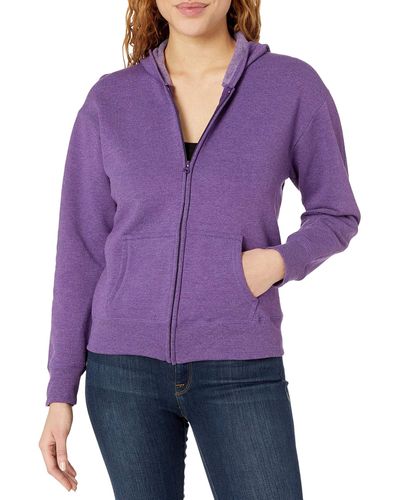 Hanes Hoodie in Purple | Lyst