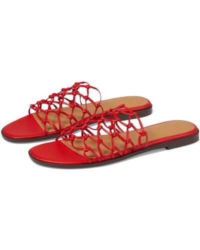 Madewell Taryn Knotted Slide - Red