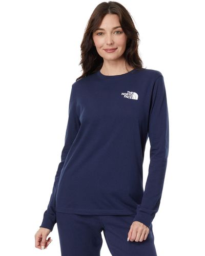 The North Face Long Sleeve Box Nse Tee - Blue