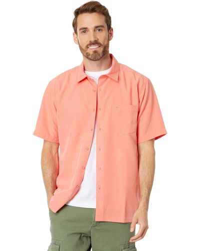 Quiksilver Centinela 4 Short Sleeve Shirt - Pink