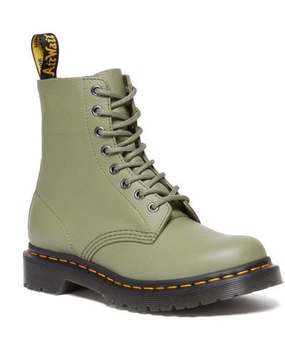 Dr. Martens 1460 Virginia Leather Ankle Pascal Boots - Green