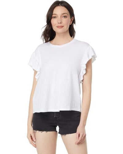 Vineyard Vines Flutter Sleeve Surf Tee - White