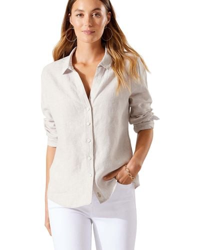 Tommy Bahama Long Sleeve Coastalina Shirt - White