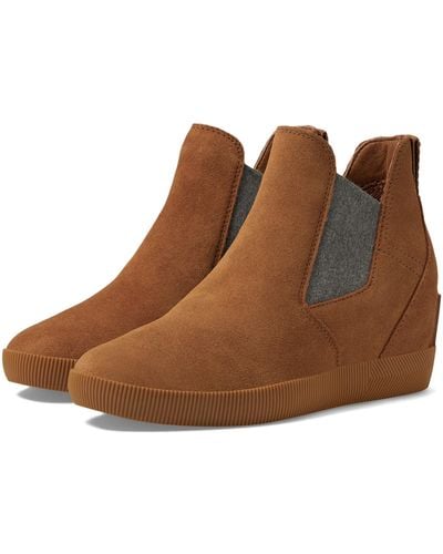 Sorel Out N About Slip-on Wedge Ii - Brown
