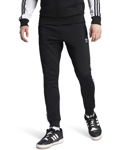 adidas Originals Adicolor Classics Superstar Track Pants In Primeblue - Black