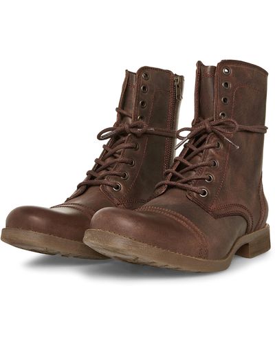 Steve Madden Troopah-c (brown) Lace-up Boots