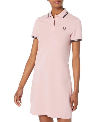 Fred Perry Twin Tipped Dress - Pink