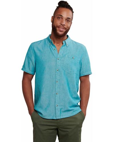 Toad&Co Eddy Short Sleeve Shirt - Blue