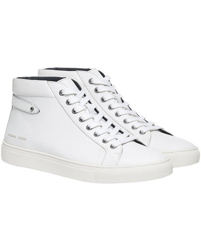 MORAL CODE Colton High-top Sneaker - White