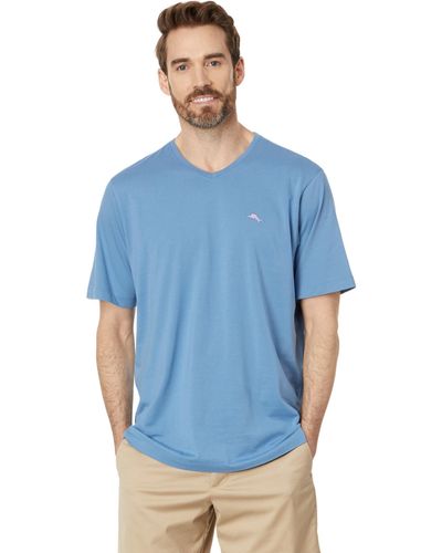 Tommy Bahama New Bali Skyline V-neck T-shirt - Blue