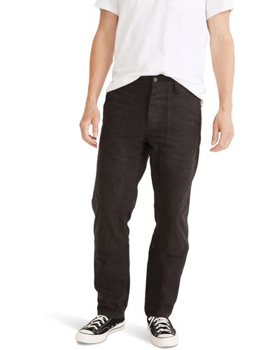 Madewell Relaxed Straight Workwear Pants - Black