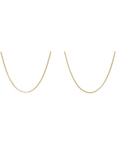 Madewell New School Chain Pack Necklace - Black