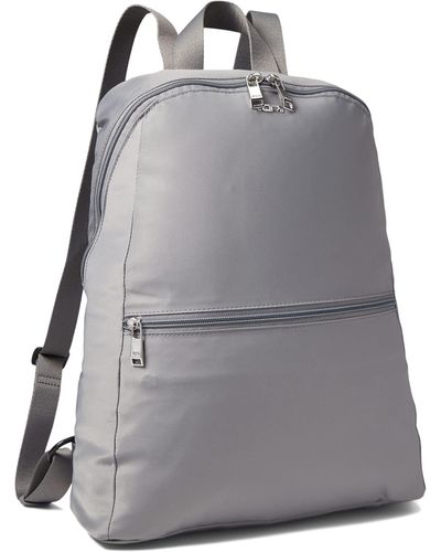 Tumi Just In Case Double-zip Branded Nylon Backpack - Gray