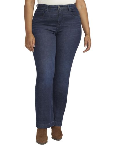 Jag Jeans Plus Size Phoebe High-rise Bootcut Jeans - Blue