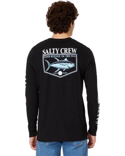 Salty Crew Angler Classic Long Sleeve Tee - Black