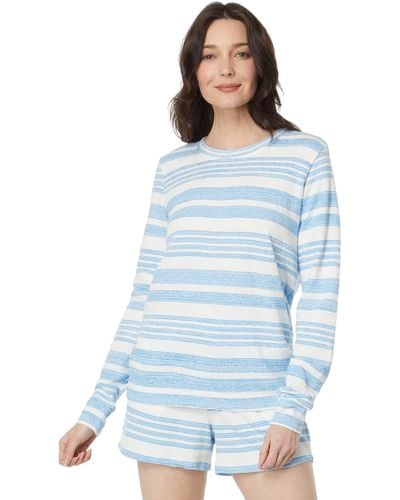 Southern Tide Lana Striped Sweatshirt - Blue