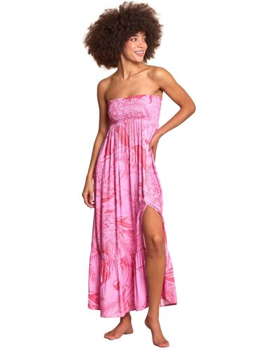 Maaji Tropicalia Aubrey Convertible Long Skirt - Pink