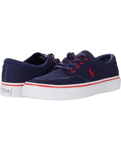 Polo Ralph Lauren Faxon X Low-top Canvas Sneaker - Blue
