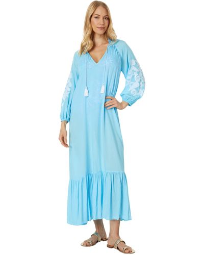 Lilly Pulitzer Cheree Long Sleeve Cover-up - Blue
