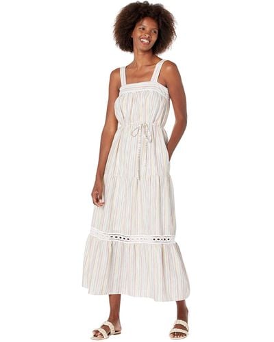 Maggy London Striped Maxi With Trim - Multicolor
