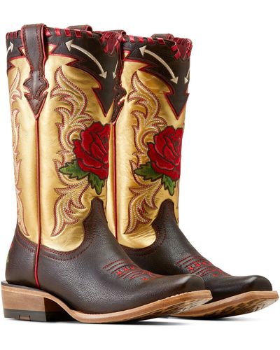 Ariat Futurity Rodeo Quincy Western Boots - Brown