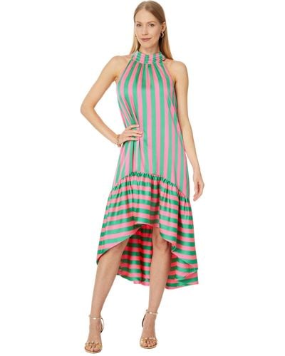 Lilly Pulitzer Steph High - Low Halter Maxi - Green