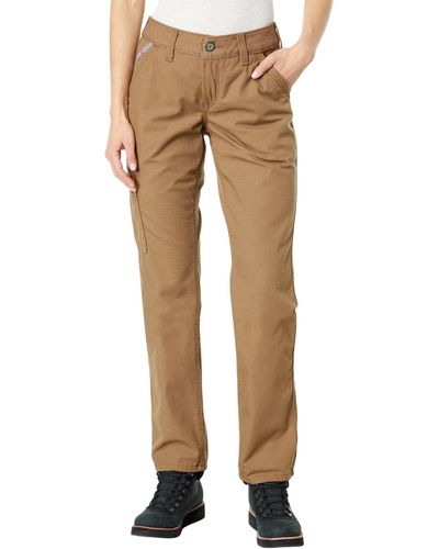 Ariat Fr Stretch Duralight Canvas Stackable Straight Leg Pants - Natural