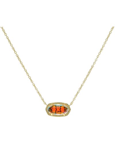 Mom Heart Padlock 18k Yellow Gold Vermeil Pendant Necklace in White  Sapphire | Kendra Scott