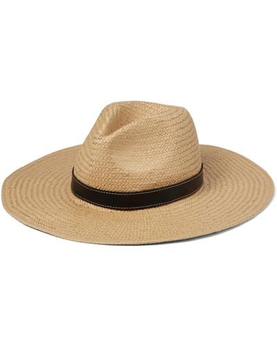 Madewell Packable Brimmed Straw Hat - Black