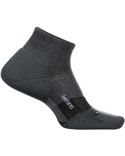 Feetures Merino 10 Ultra Light Quarter - Gray