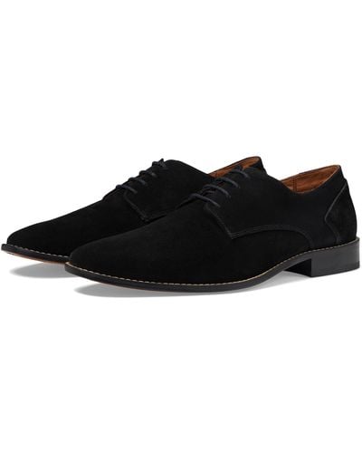 Massimo Matteo Suede Lace-up Oxford Classic - Black