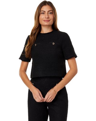 Ted Baker Katyyj Woven Tee With Welt Pockets - Black