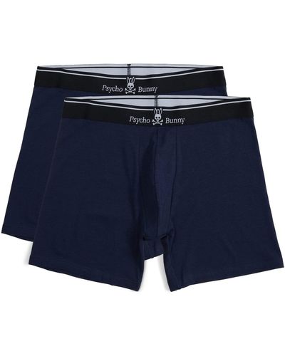 Psycho Bunny Solid 2-pack Boxer Brief - Blue