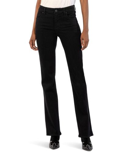 Kut From The Kloth Ana High-rise Fab Ab Flare In Black