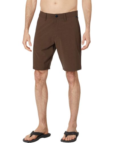 Volcom Frickin Cross Shred Static 20 Hybrid Shorts - Brown