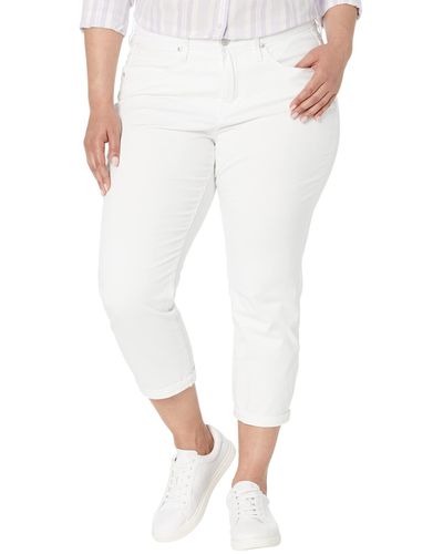 Jag Jeans Plus Size Cecilia Capris - White