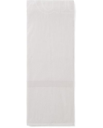 Zegna Logo Beach Towel - White