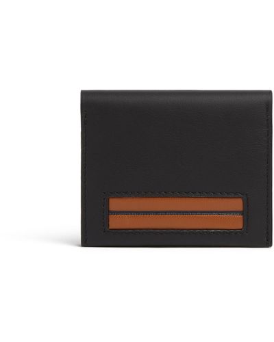 Zegna Leather Card Case - Black