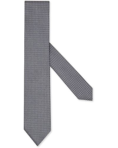 Zegna Krawatte Aus Seide - Grau