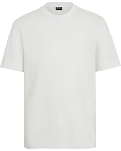 Zegna Linen T-Shirt - White
