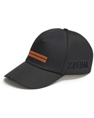 Zegna Technical Fabric Hat - Black